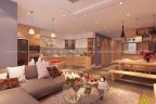 Thiết kế nội thất chung cư Golden Land nhà anh Hưng