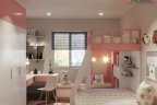 Thiết kế cải tạo nội thất phòng ngủ cho bé gái - Long Biên Hà Nội