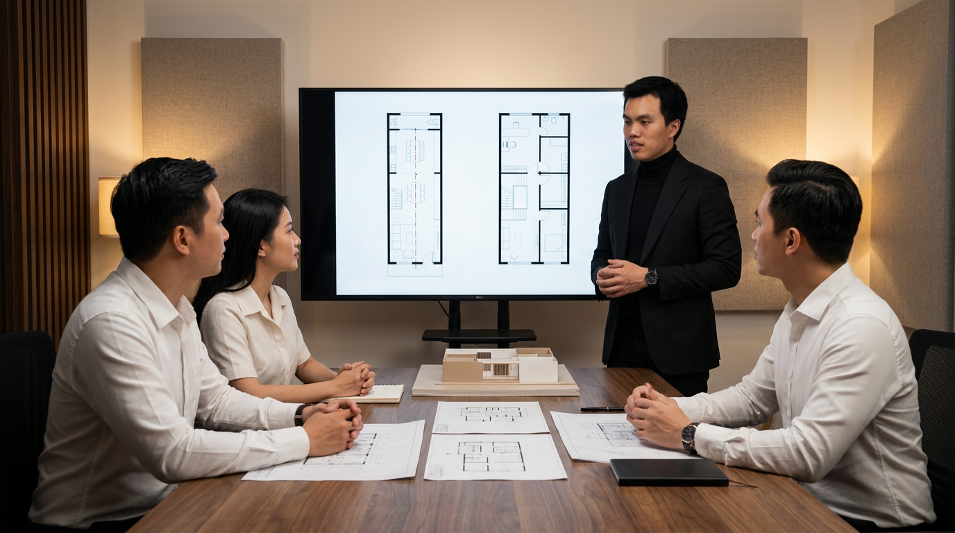 KTS Nguyễn Trung Thành khảo sát cải tạo nhà phố cũ