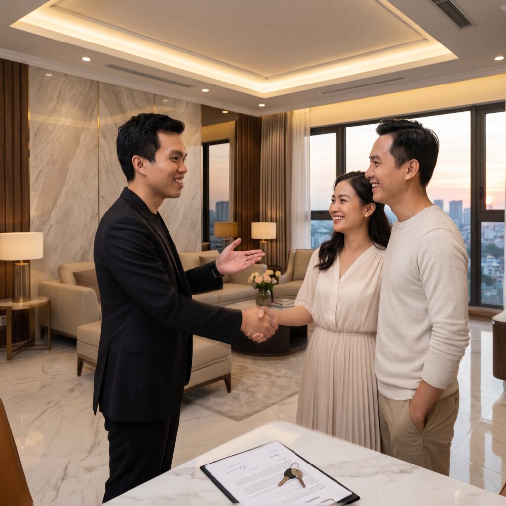 KTS. Nguyễn Trung Thành bàn giao không gian cho gia chủ