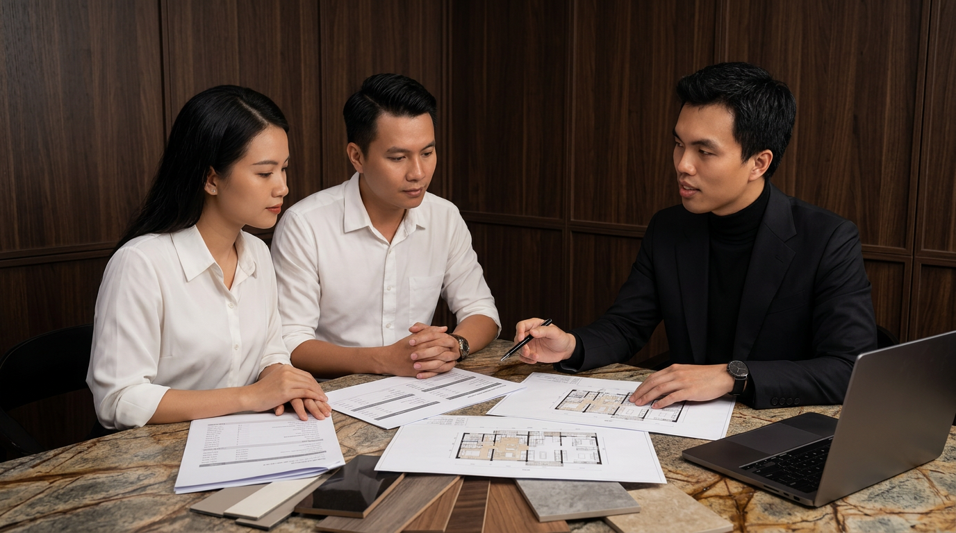 Trao đổi ngân sách và thứ tự ưu tiên khi làm nội thất nhà phố